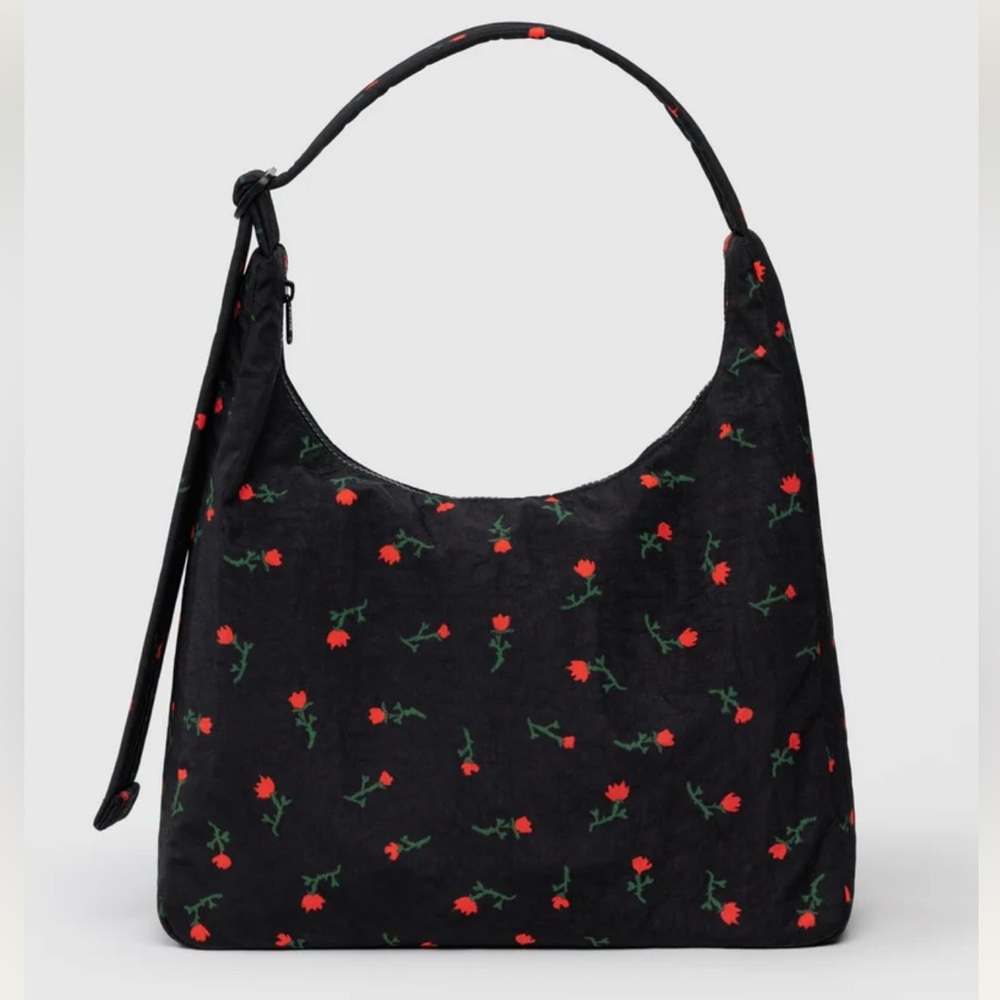 BAGGU Nylon Shoulder Bag in Painted Wildflower - Picture 2 of 7